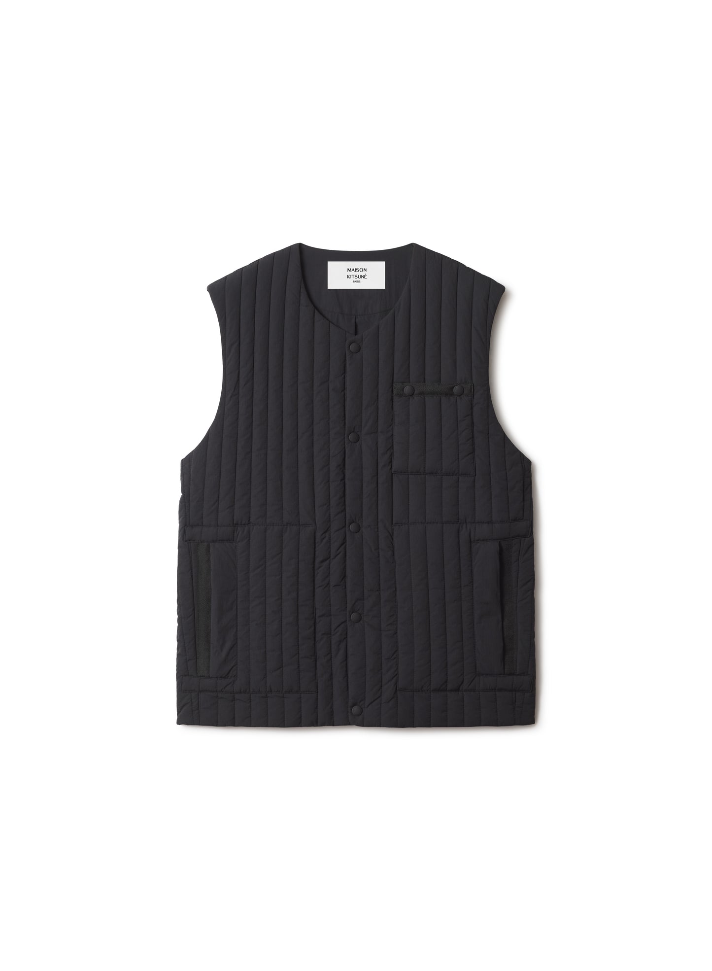 SLEEVELESS QUILTED JACKET