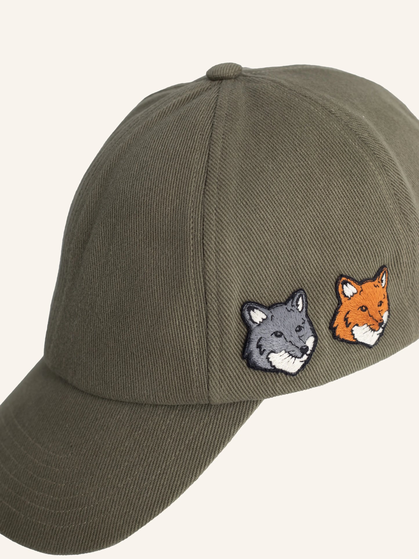 DOUBLE FOX HEAD FADED CAP