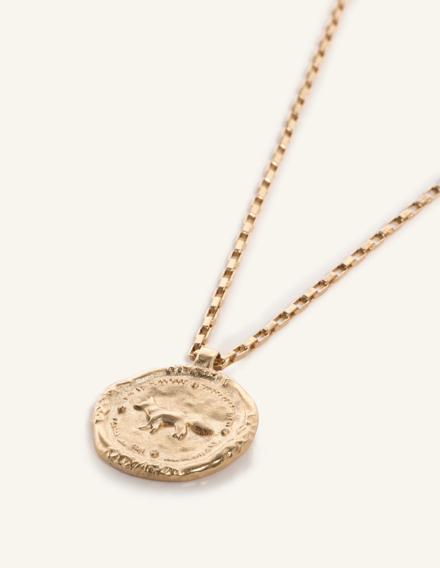 PROFILE FOX MEDALLION NECKLACE