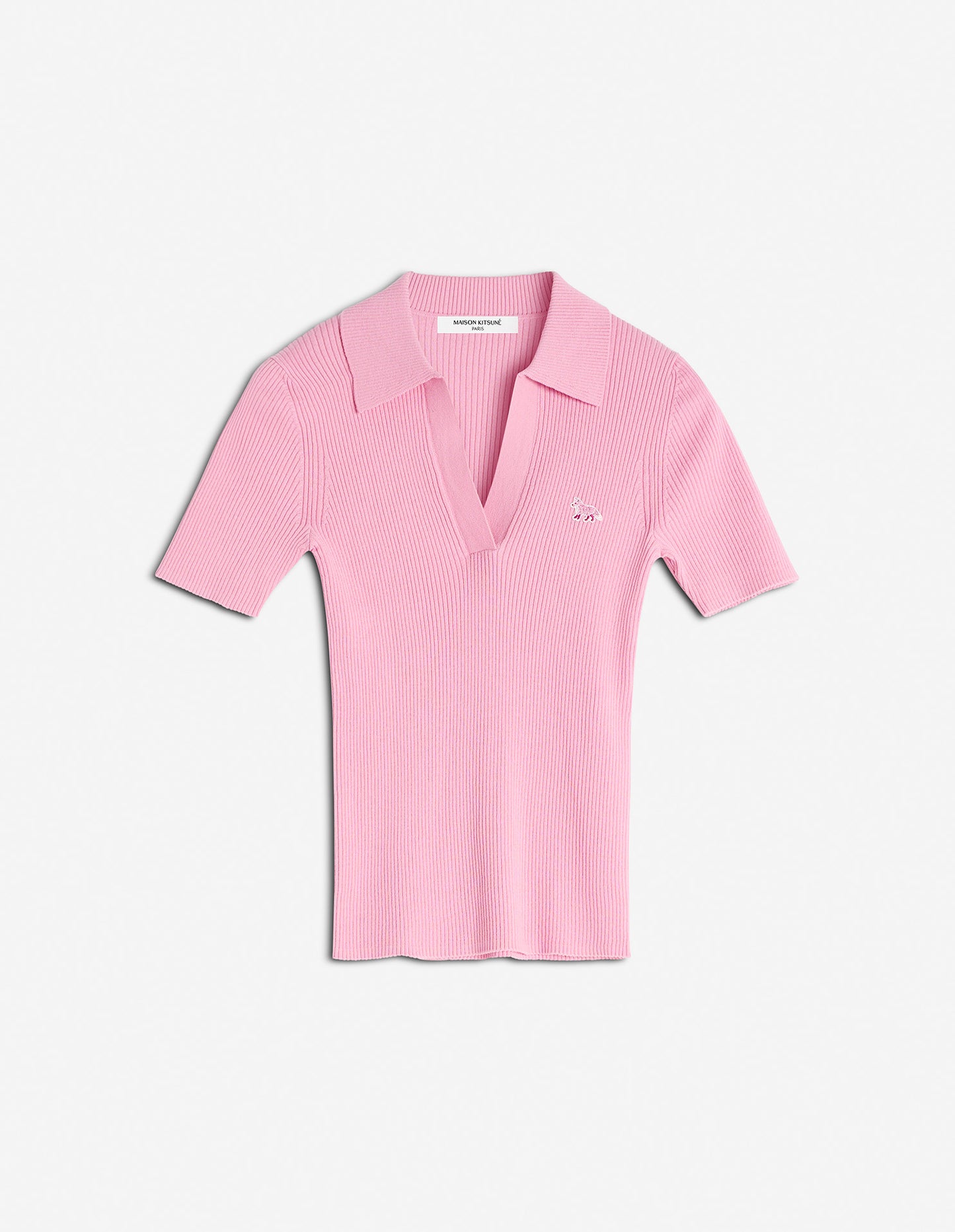 BABY FOX PATCH FINE RIBBED POLO
