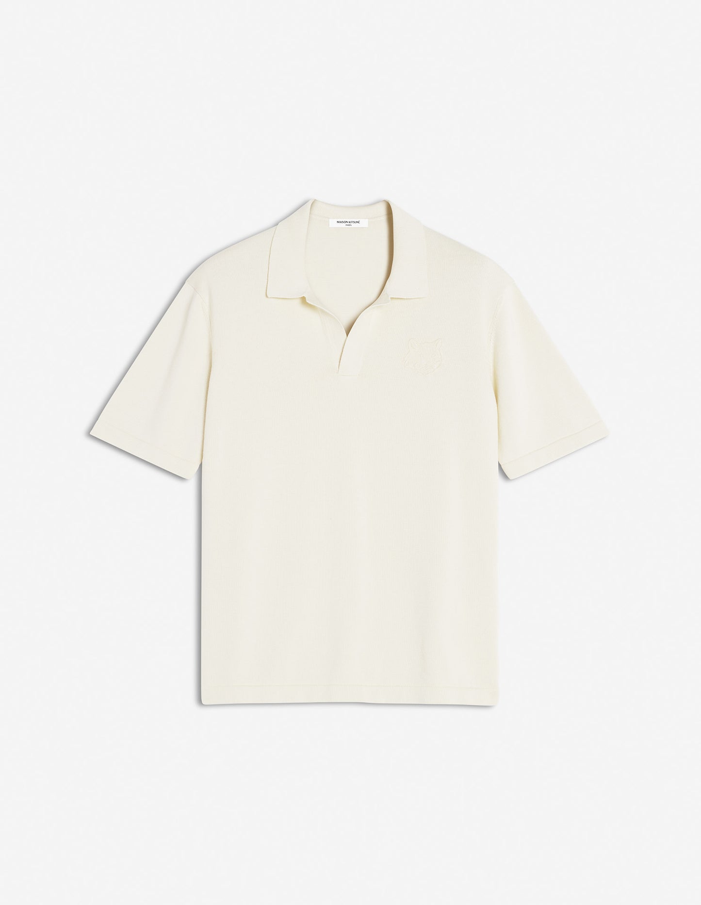 BOLD FOX HEAD EMBROIDERED KNITTED POLO