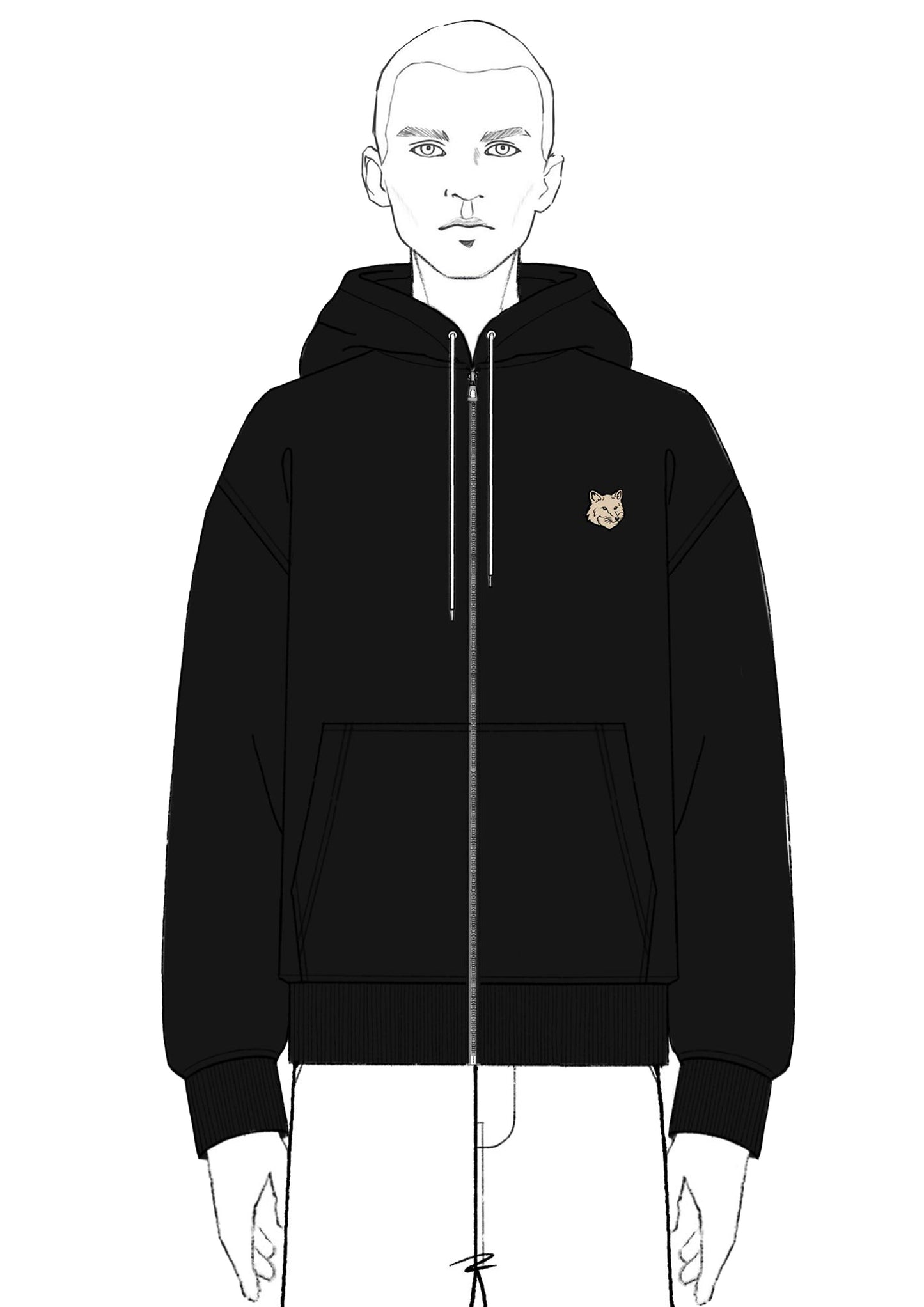 FOX HEAD COMFORT ZIPPED HOODIE