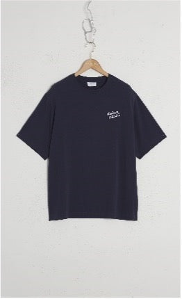 MAISON KITSUNE HANDWRITING EMBROIDERY OVERSIZE TEE