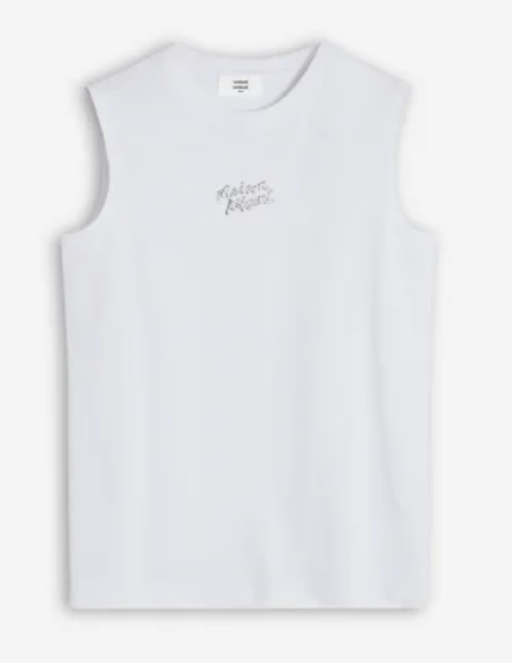 METALLIC MAISON KITSUNE TANK TOP