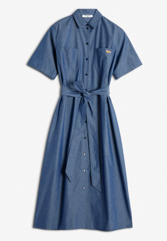 DOUBLE POCKET SHIRT DRESS