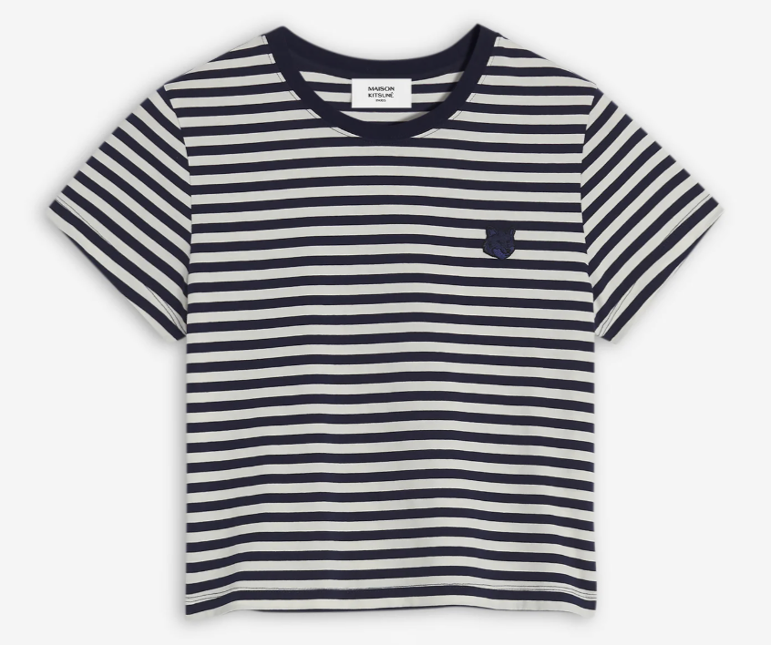 BOLD FOX HEAD PATCH MULTI STRIPES BABY TEE-SHIRT