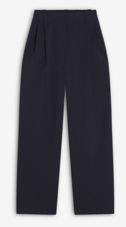 ELASTICATED CASUAL PLEATED PANTS