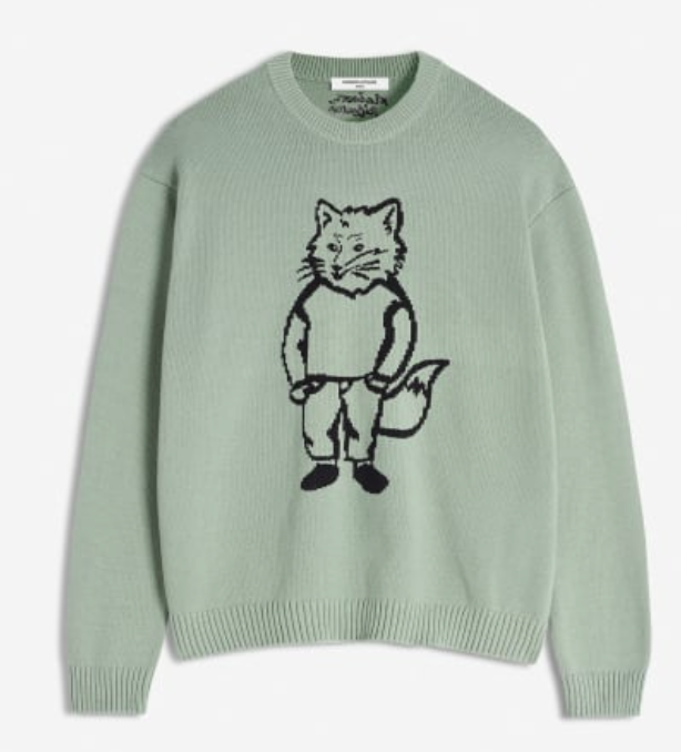 DRESSED FOX INTARSIA JUMPER
