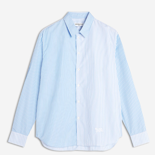 MAISON KITSUNÉ HANDWRITING PATCHWORK SHIRT