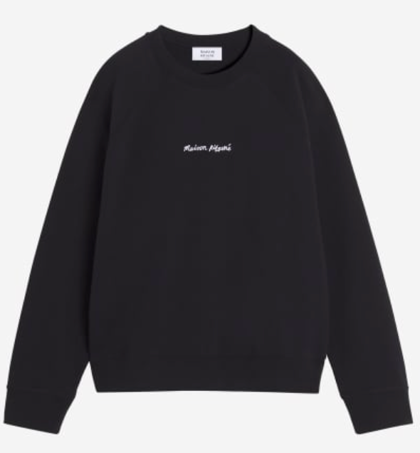 MAISON KITSUNÉ LINE HANDWRITING OVERSIZE SWEATSHIRT