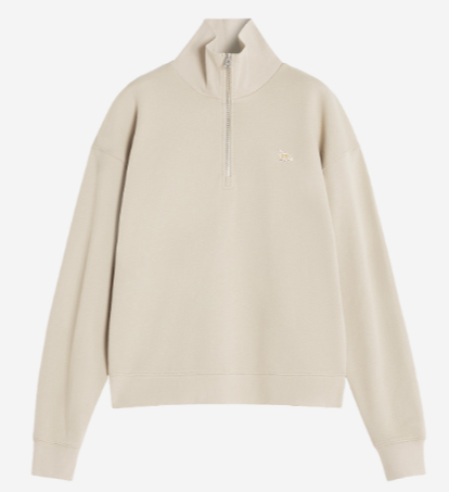 BABY FOX HALF ZIP SWEATSHIRT