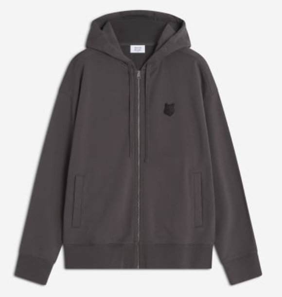 FOX HEAD ZIPPED OVERSIZE HOODIE