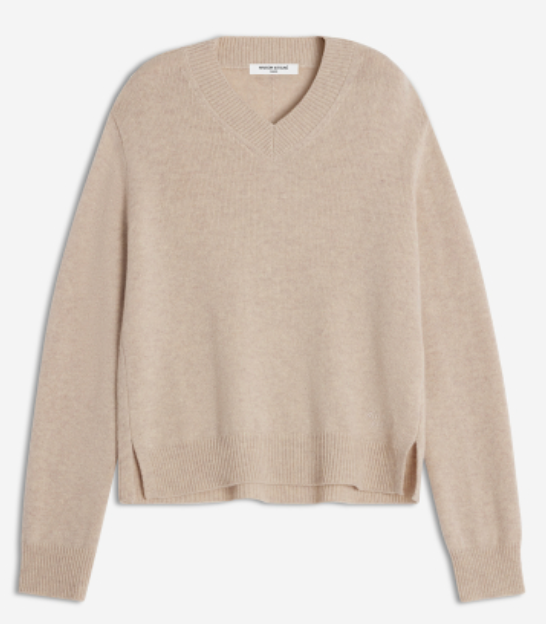 MERINO WOOL COMFORT V-NECK JUMPER