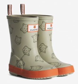 MAISON KITSUNÉ x HUNTER FOX HEADS KIDS FIRST BOOTS