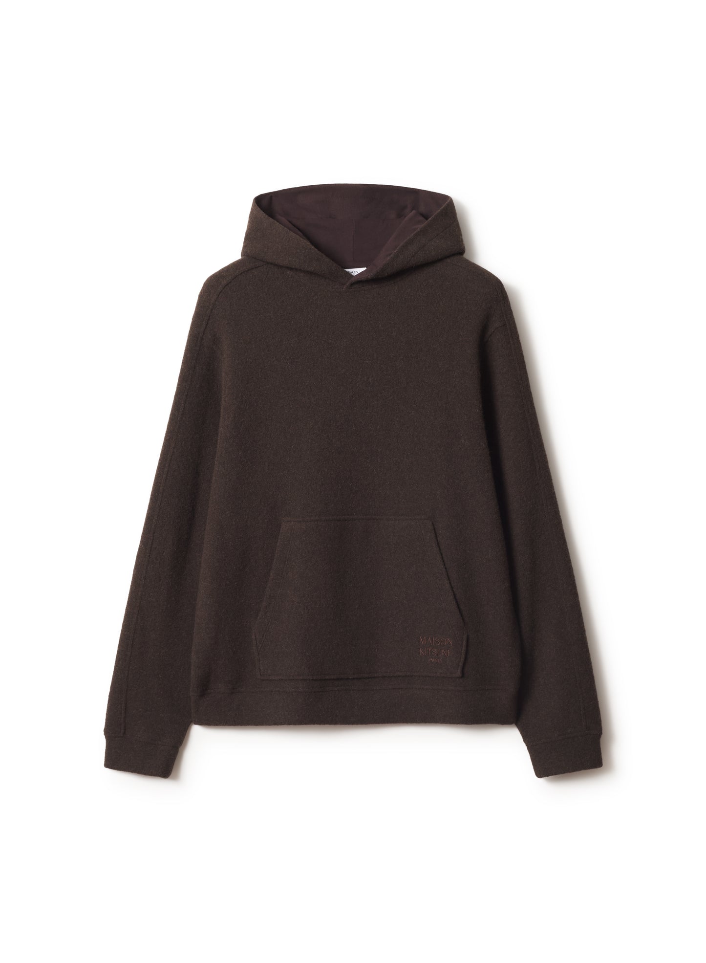 WOOL BLEND FLEECE COMFORT HOODIE