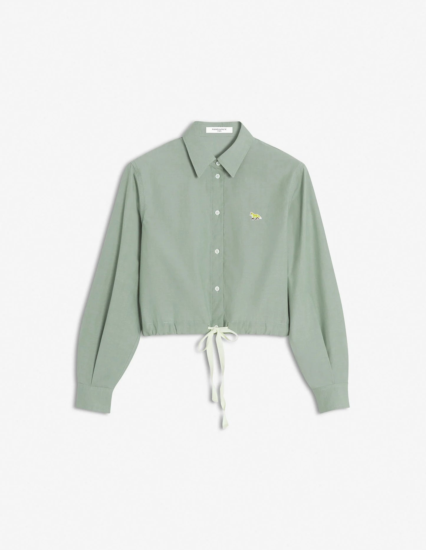 DRAWSTRING CROPPED SHIRT