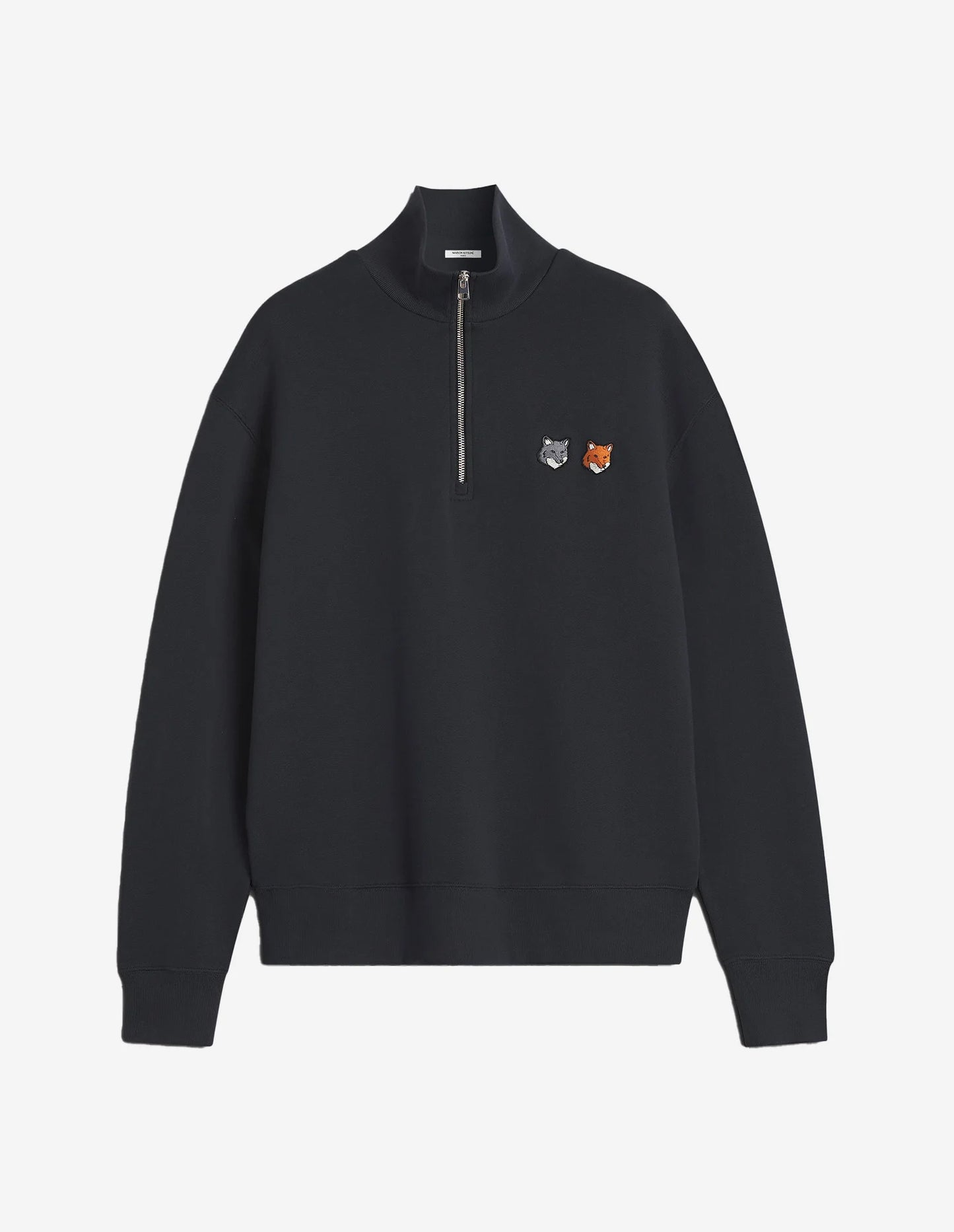 DOUBLE BOLD FOX HEAD HALF ZIP COMFORT SWEATSHIRT