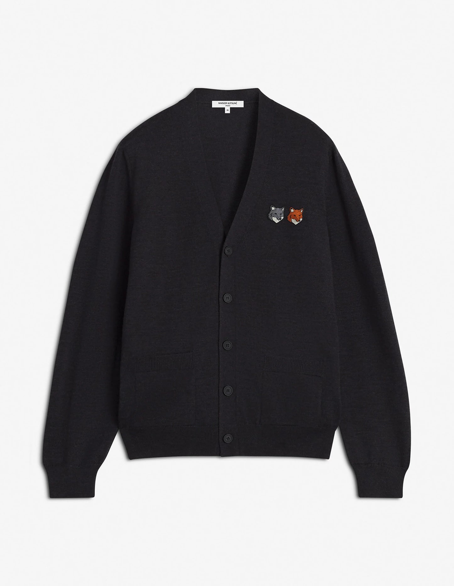 DOUBLE BOLD FOX HEAD PATCH REGULAR CARDIGAN