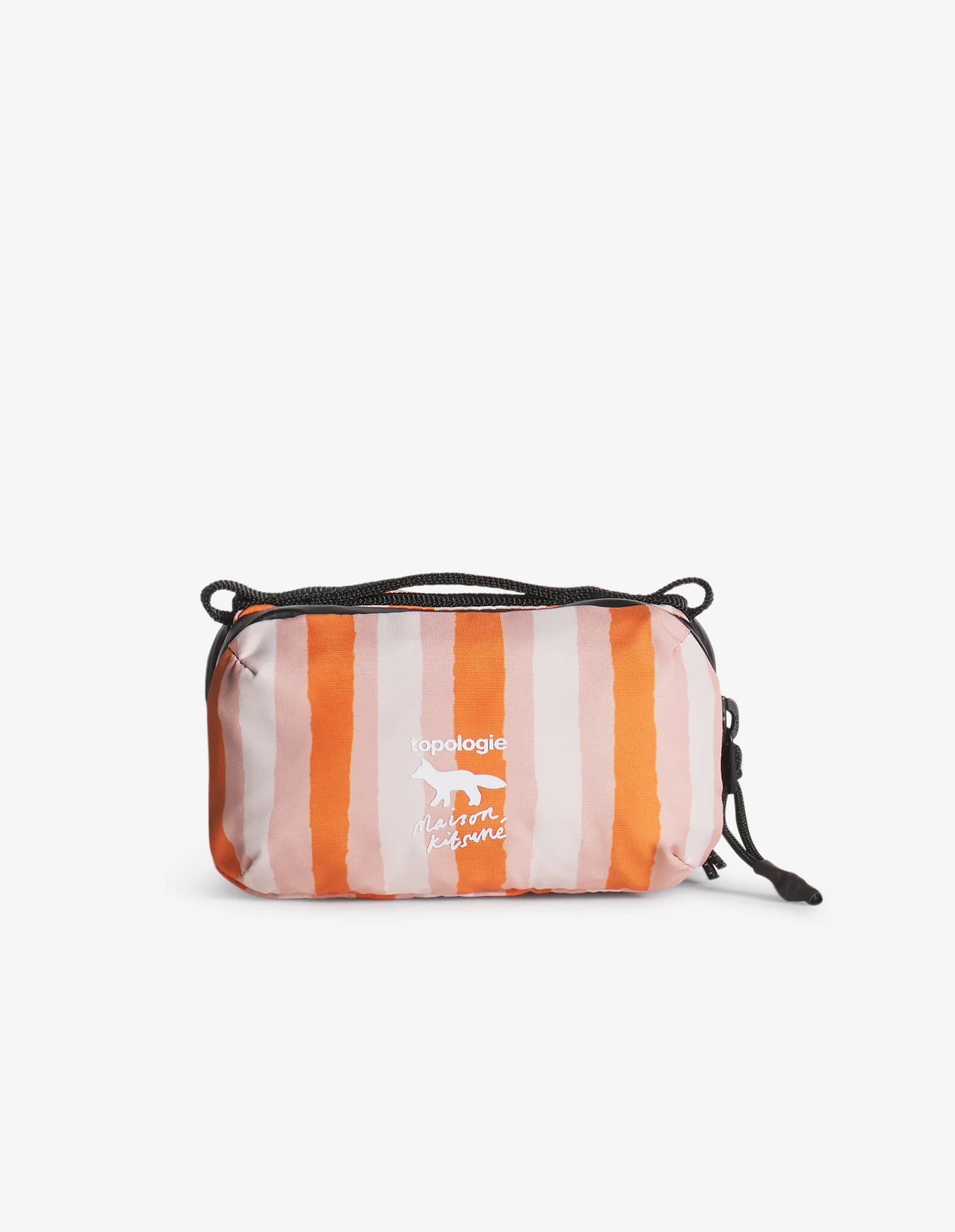 MAISON KITSUNE X TOPOLOGIE STRIPED MINI BOTTLE BAG