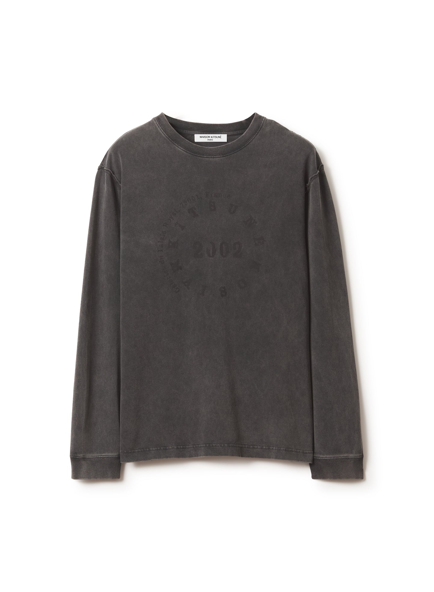 CIRCLE STAMP FADED COMFORT LONG SLEEVE TEE-SHIRT