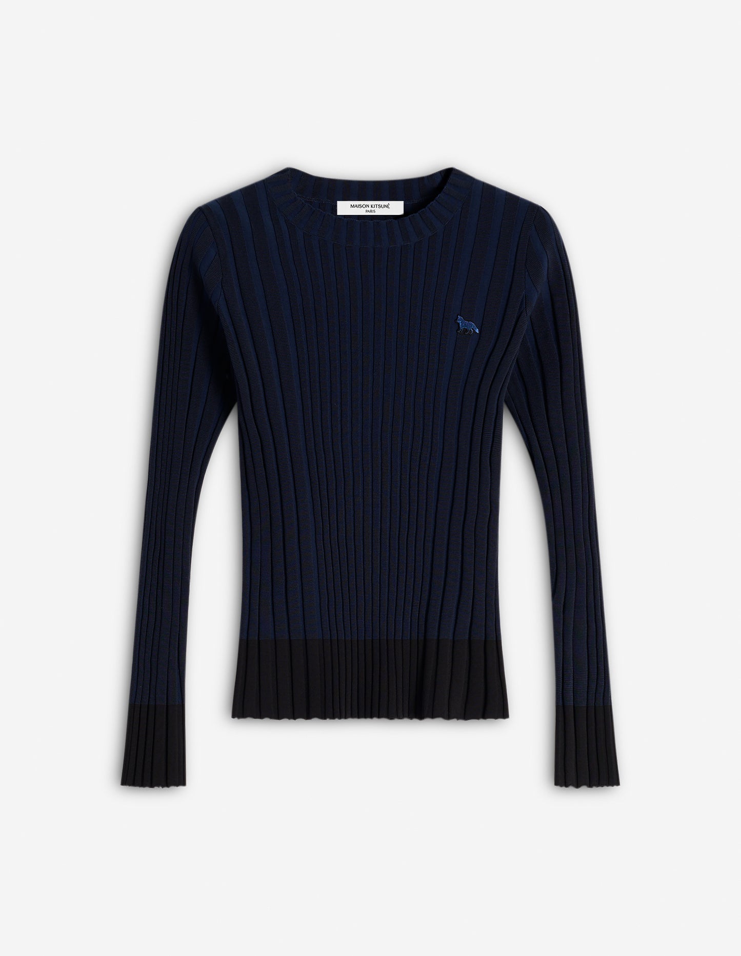 BABY FOX PATCH RIBBED JUMPER