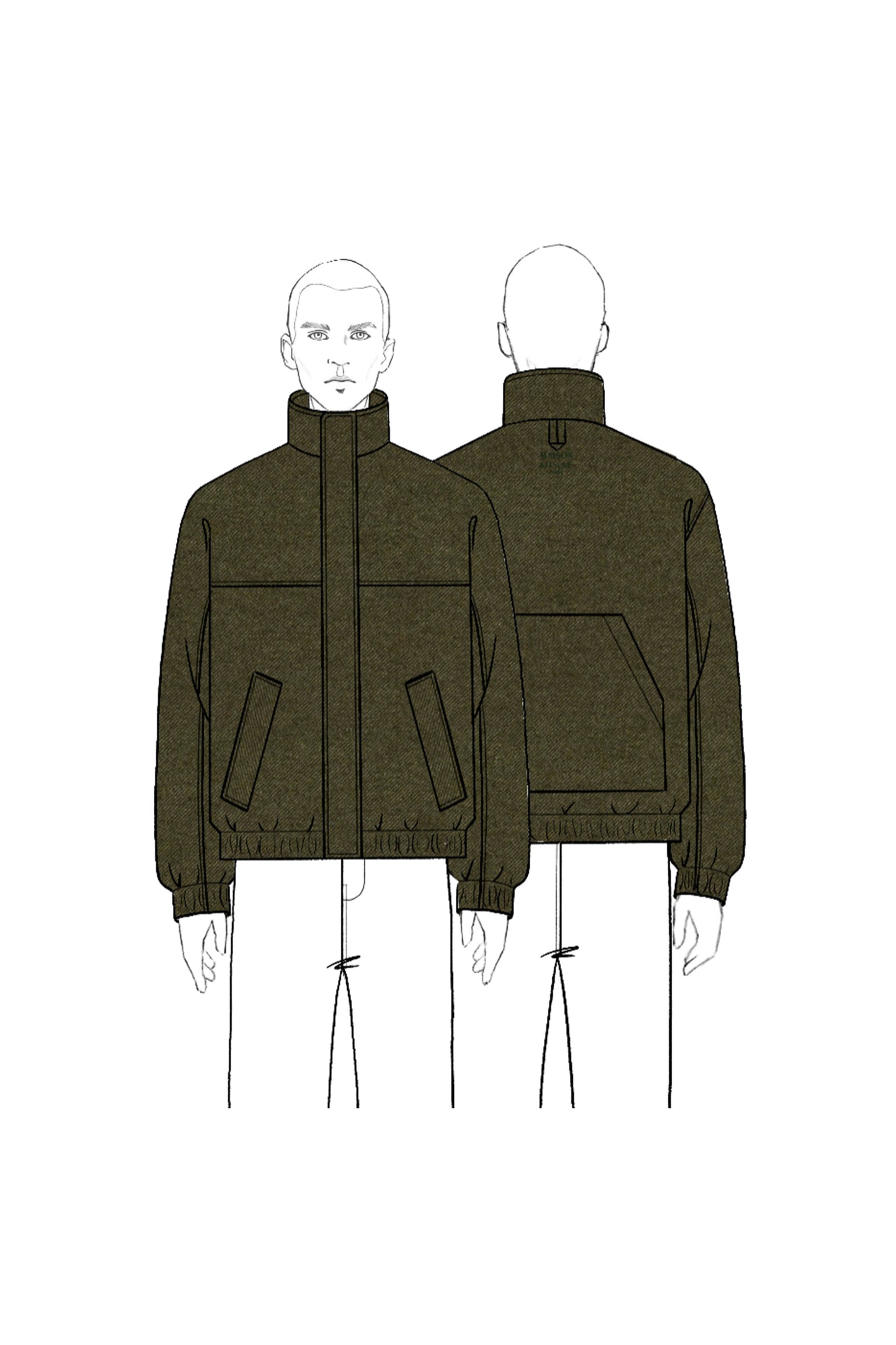 FLANNEL WOOL BLOUSON