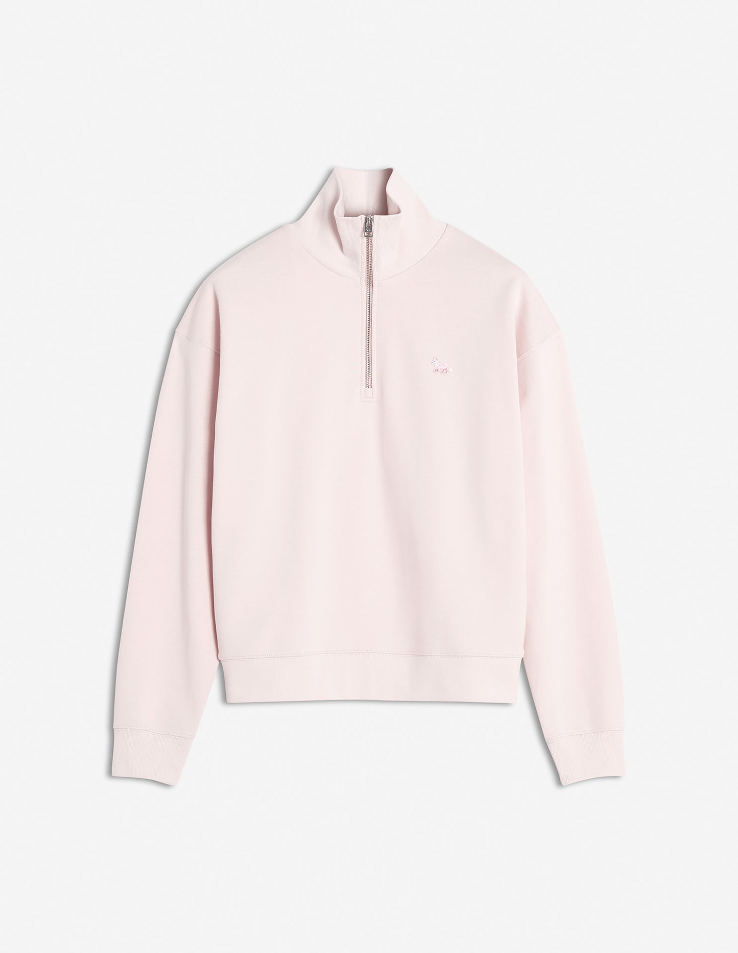 BABY FOX PATCH HALF ZIP SWEATSHIRT