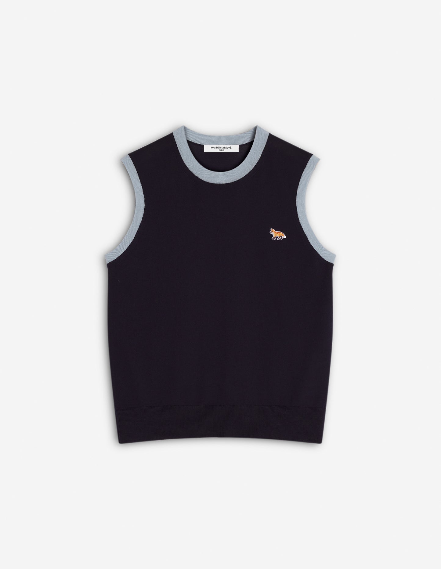 BABY FOX PATCH BI-COLOR KNITTED TOP