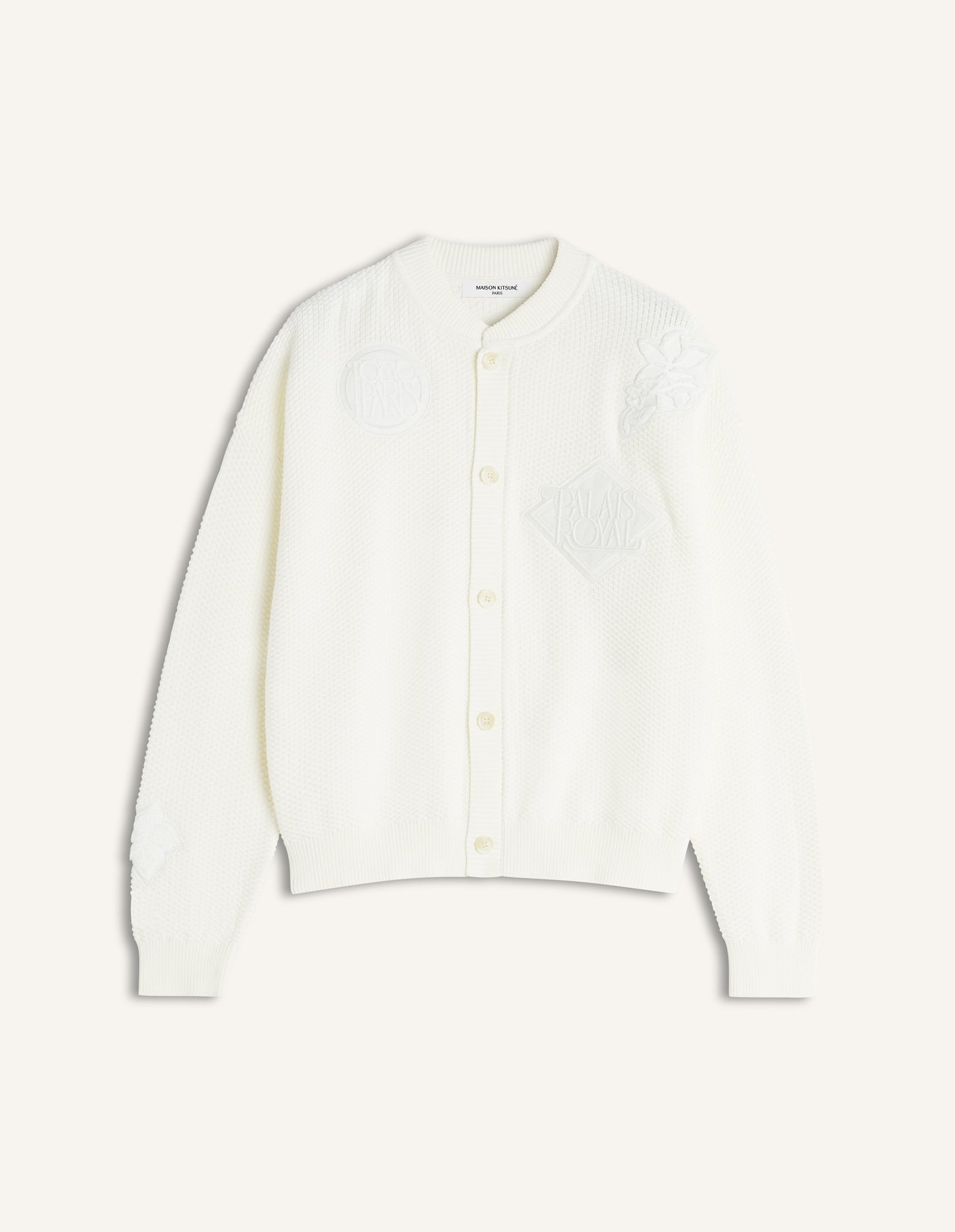 ART NOUVEAU STAMPS KNITTED BLOUSON