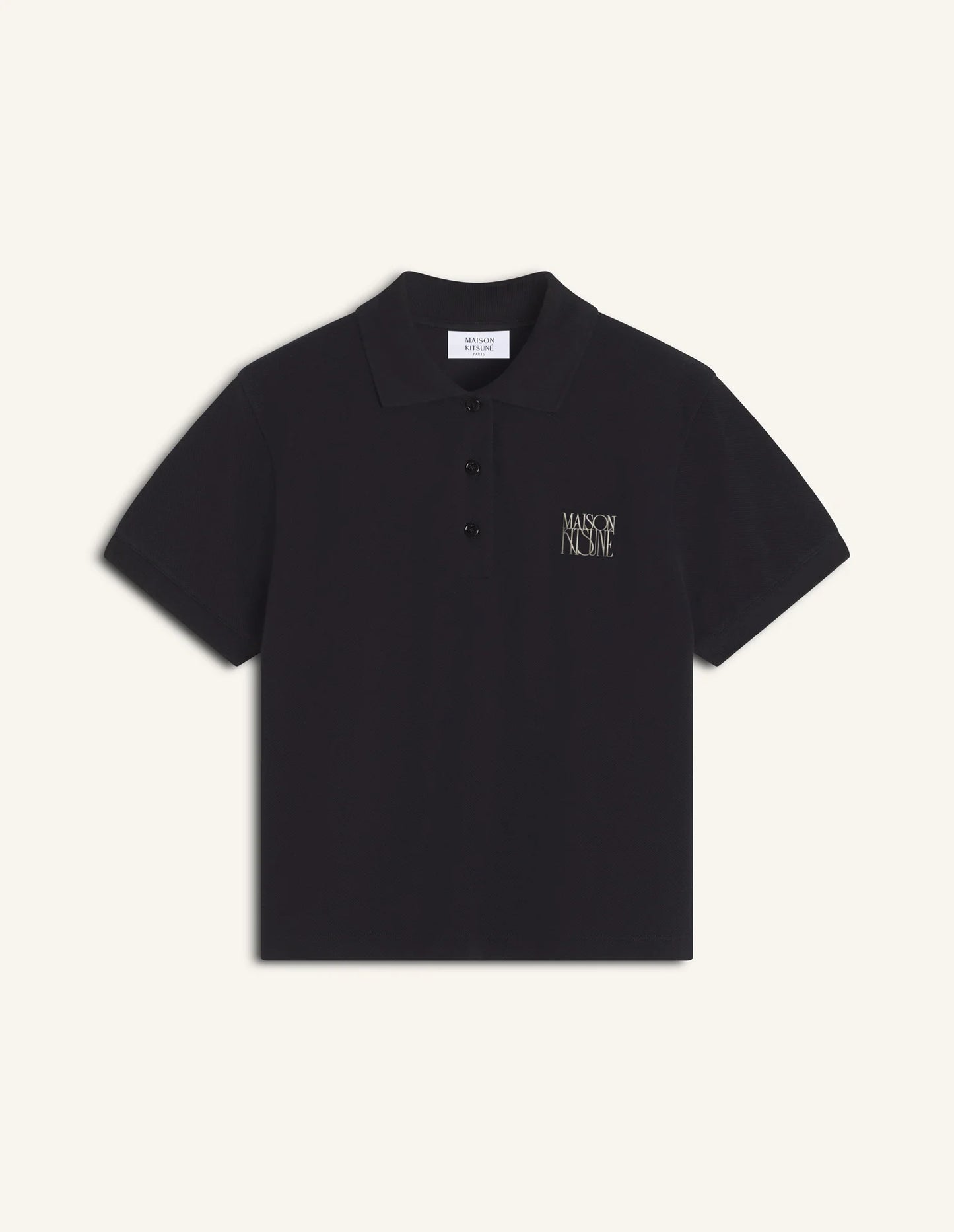 MAISON KITSUNÉ STAMP CROPPED POLO