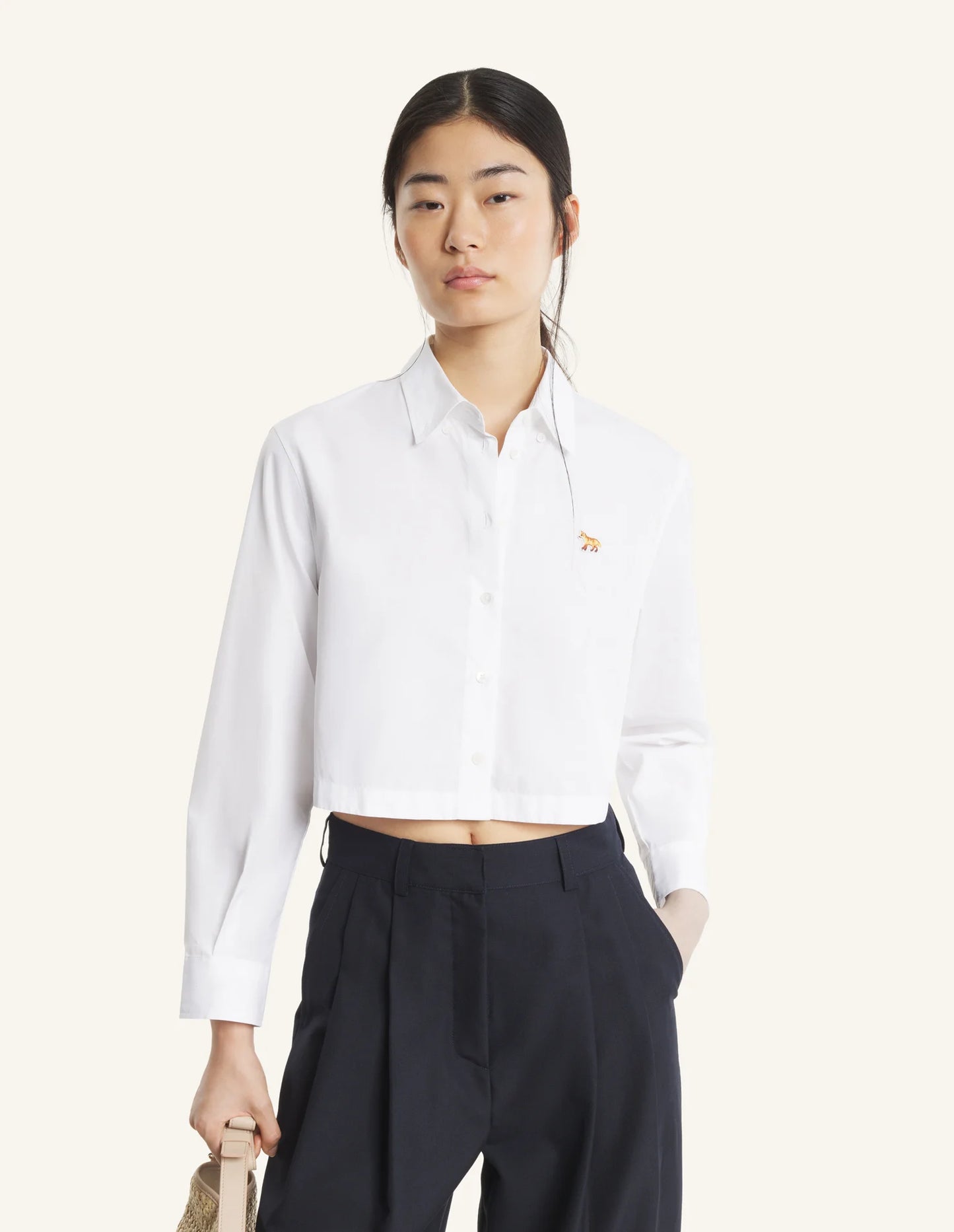 BABY FOX CROPPED SHIRT
