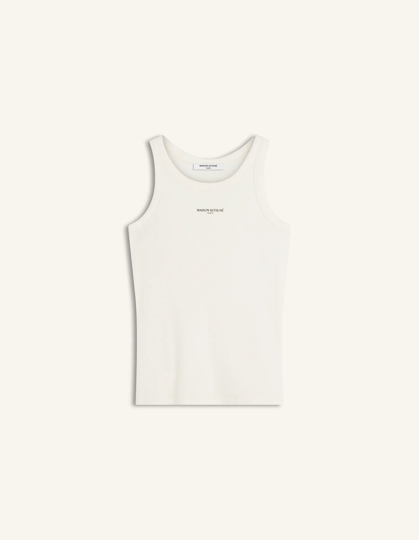 MAISON KITSUNÉ PARIS RIBBED TANK TOP
