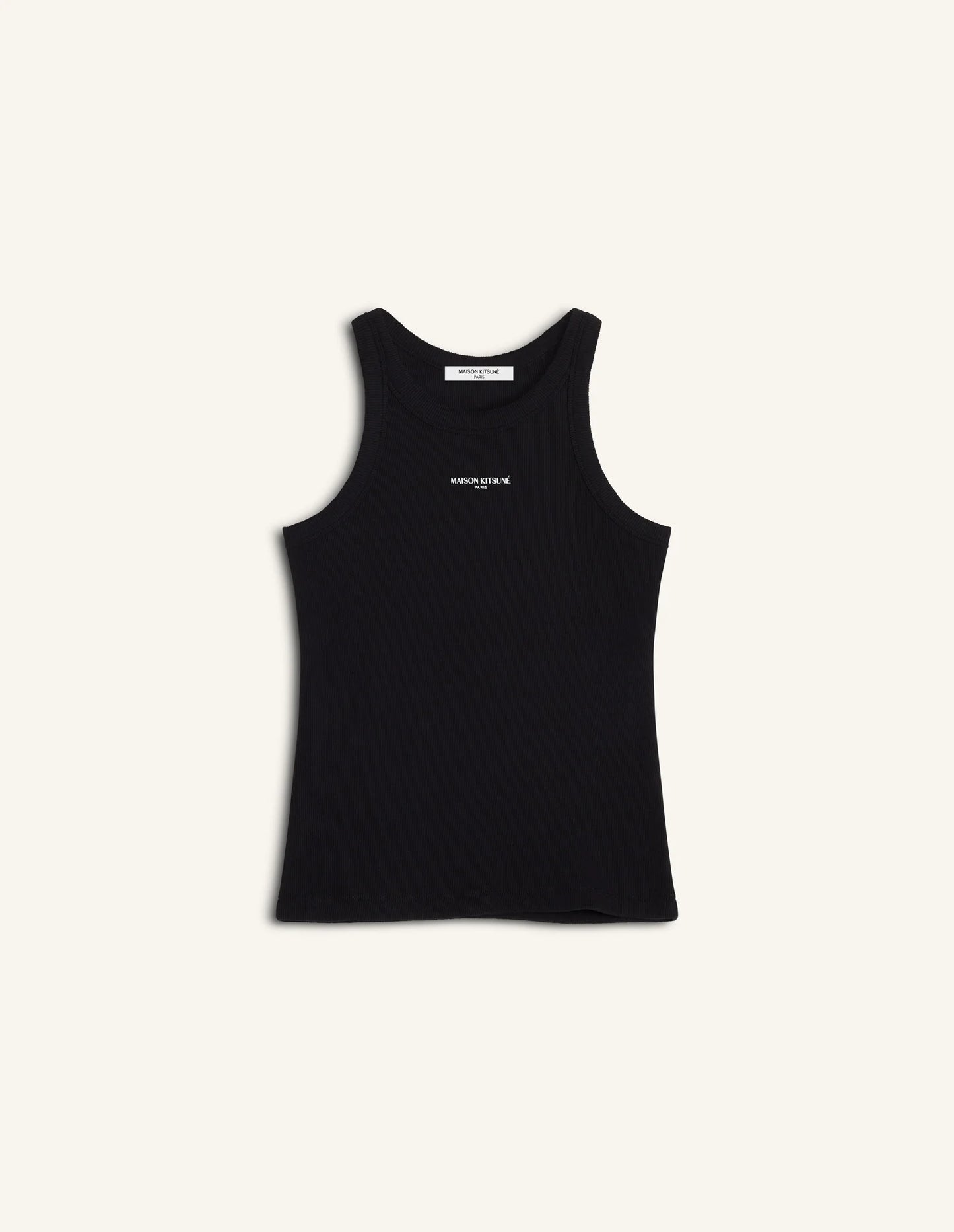 MAISON KITSUNÉ PARIS RIBBED TANK TOP