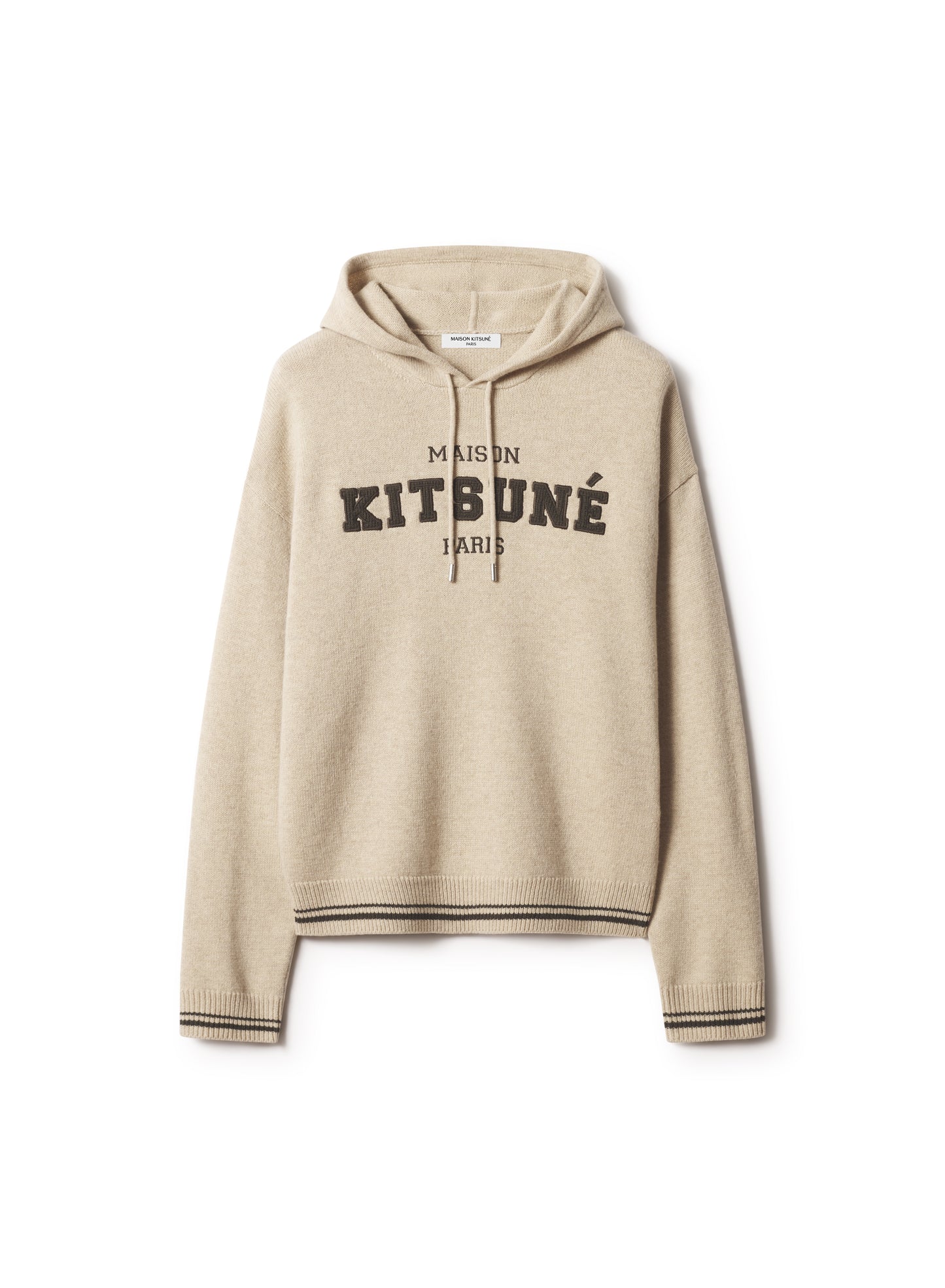 COLLEGE KNITTED WOOL HOODIE