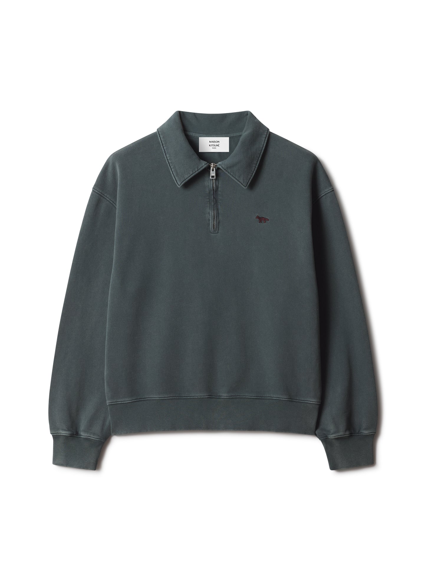 PROFILE FOX FADED POLO SWEATSHIRT