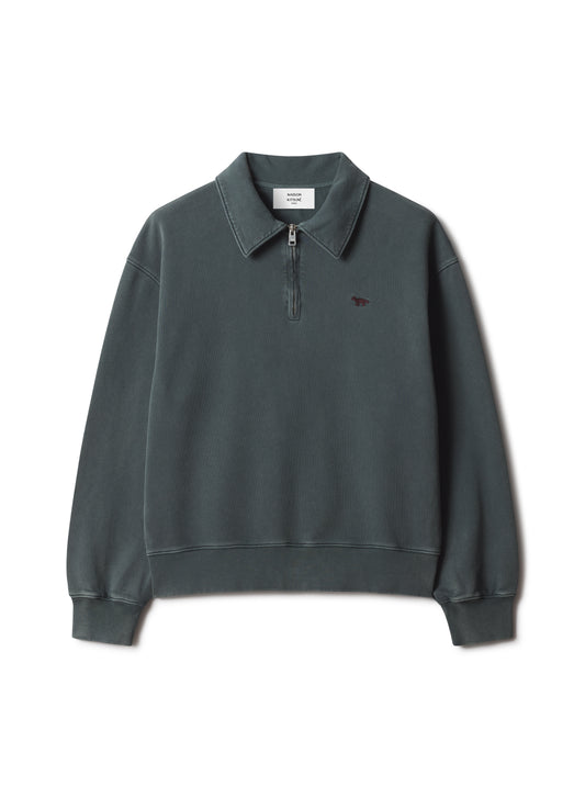 PROFILE FOX FADED POLO SWEATSHIRT