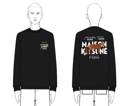 MMII PROFILE FOX OVERSIZE LONG SLEEVE TEE-SHIRT