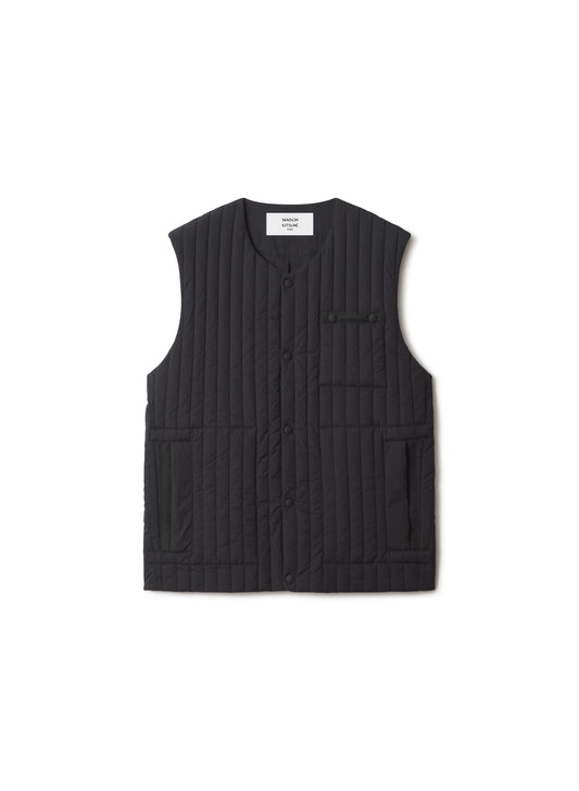 SLEEVELESS QUILTED JACKET