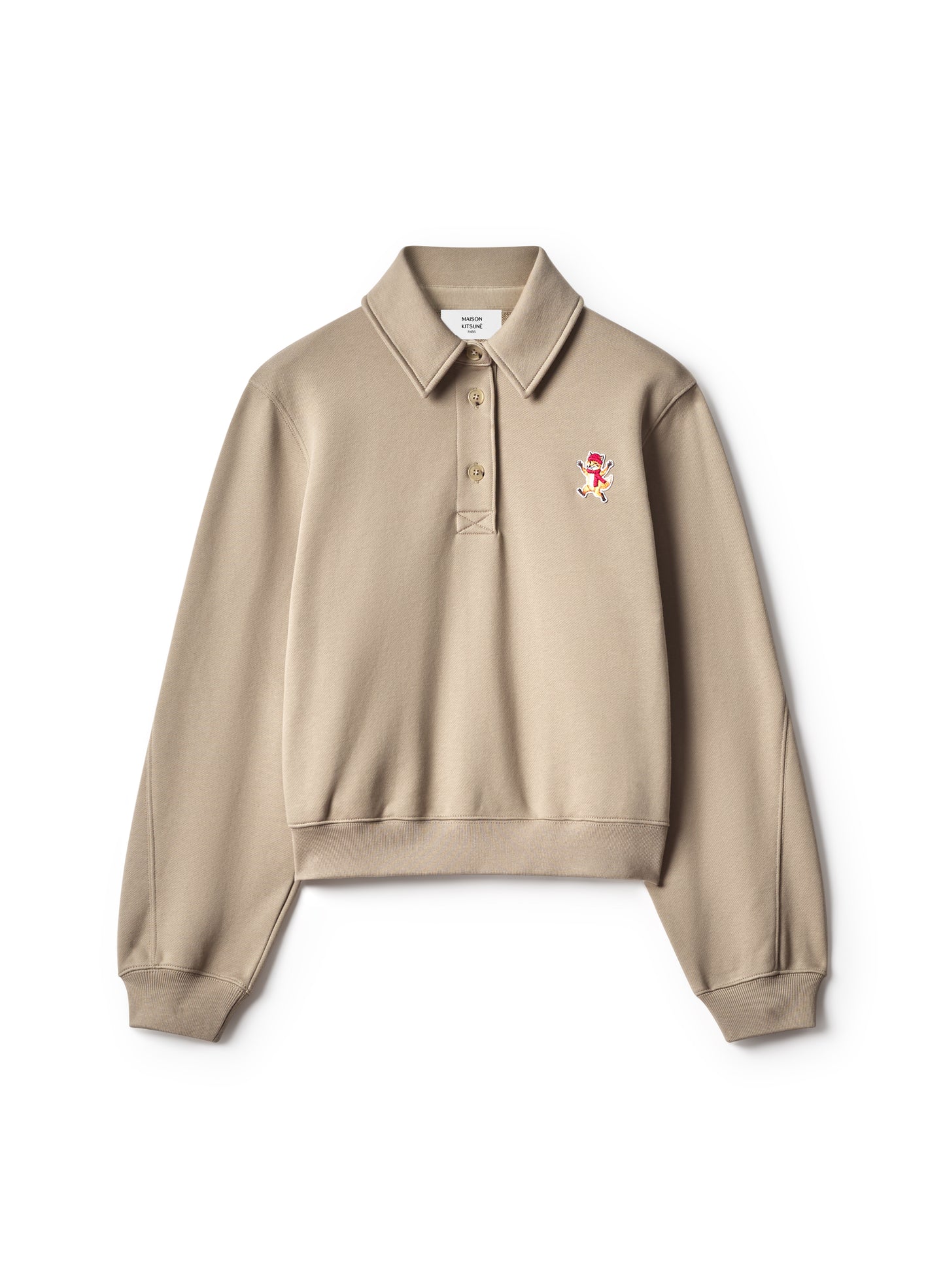 WINTER FOX POLO BUTTONED SWEATSHIRT