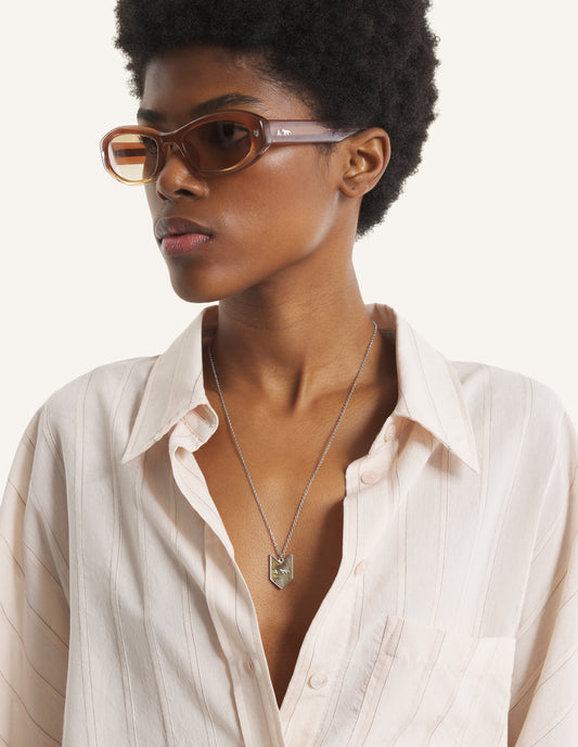 MAISON KITSUNE x ASOCIETY SILVER NECKLACE