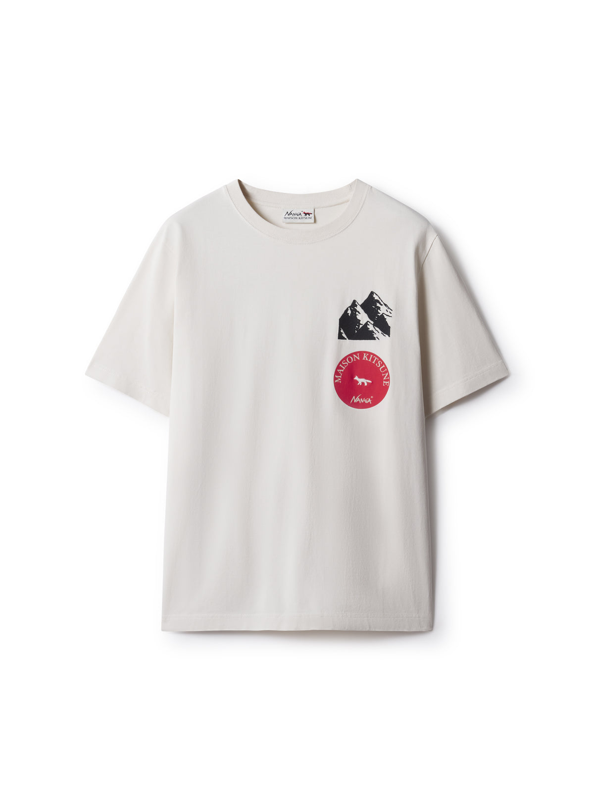 MAISON KITSUNÉ X NANGA MULTI PRINT SHORT SLEEVE COMFORT T-SHIRT