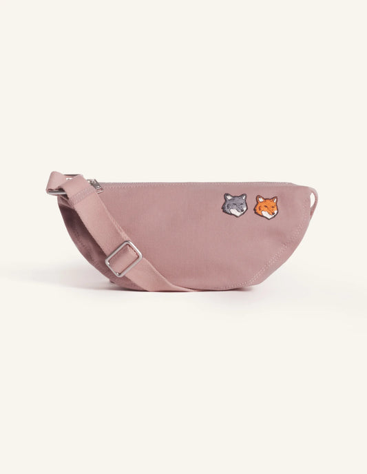 DOUBLE FOX HEAD FADED BUMBAG