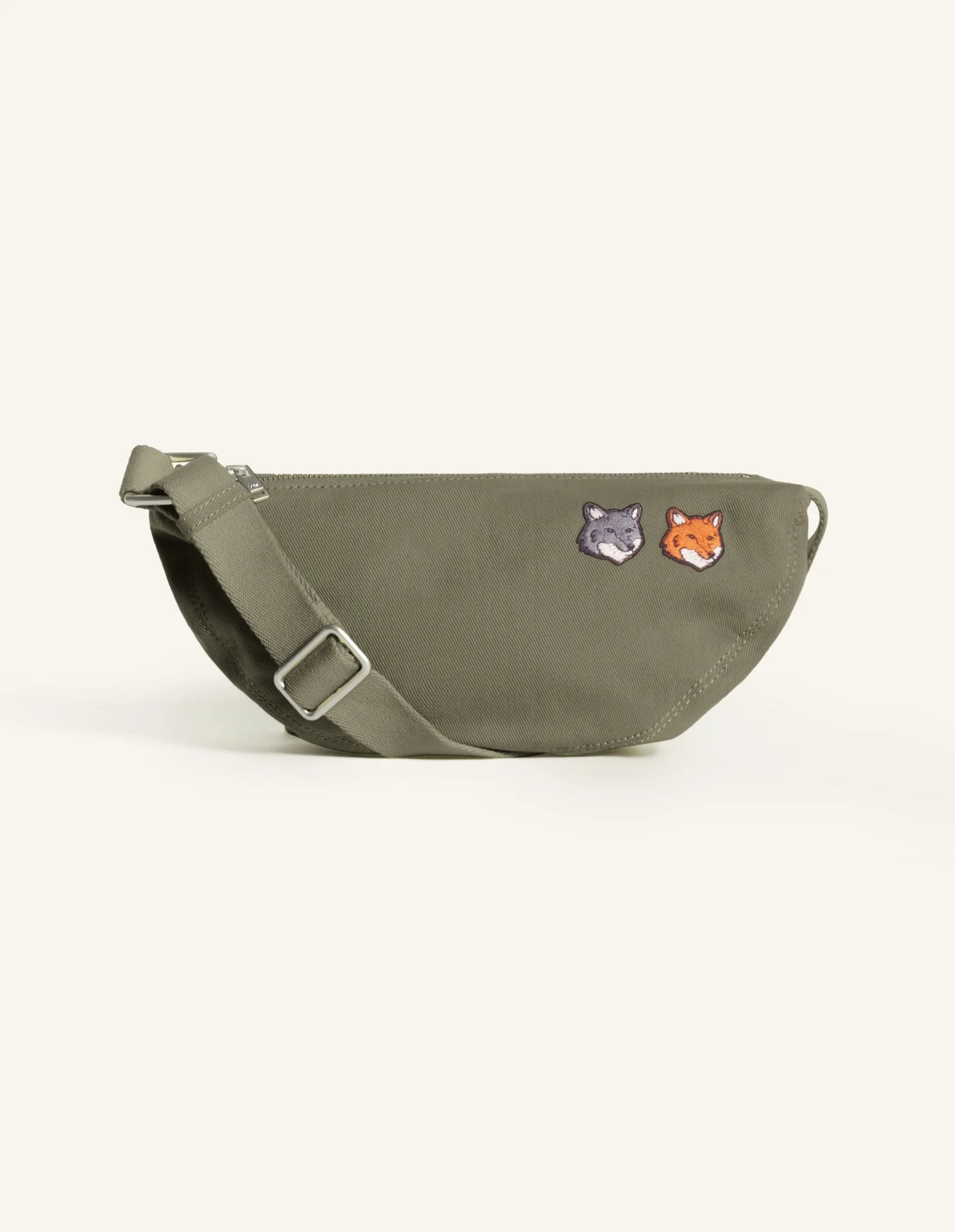 DOUBLE FOX HEAD FADED BUMBAG
