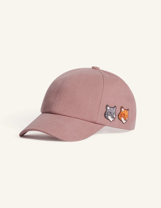 DOUBLE FOX HEAD FADED CAP