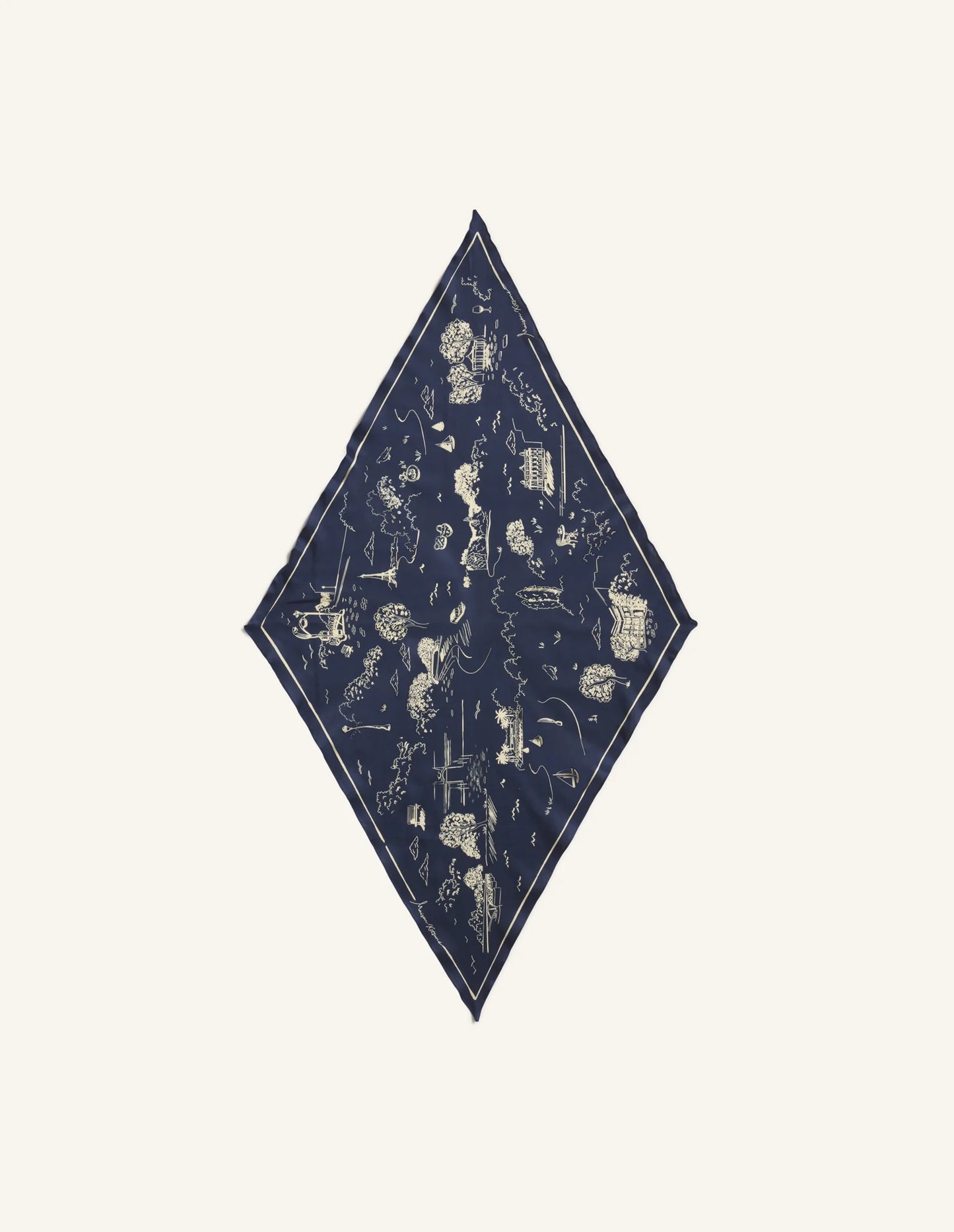 PARISIAN MAP SCARF