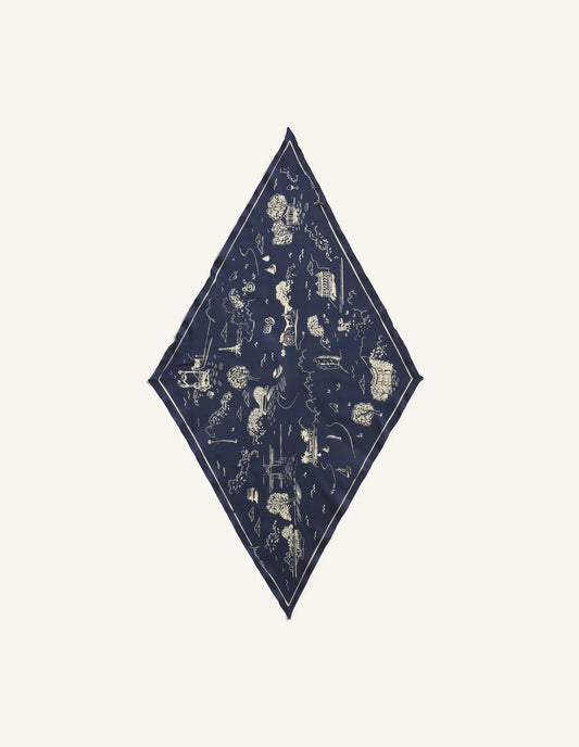 PARISIAN MAP SCARF