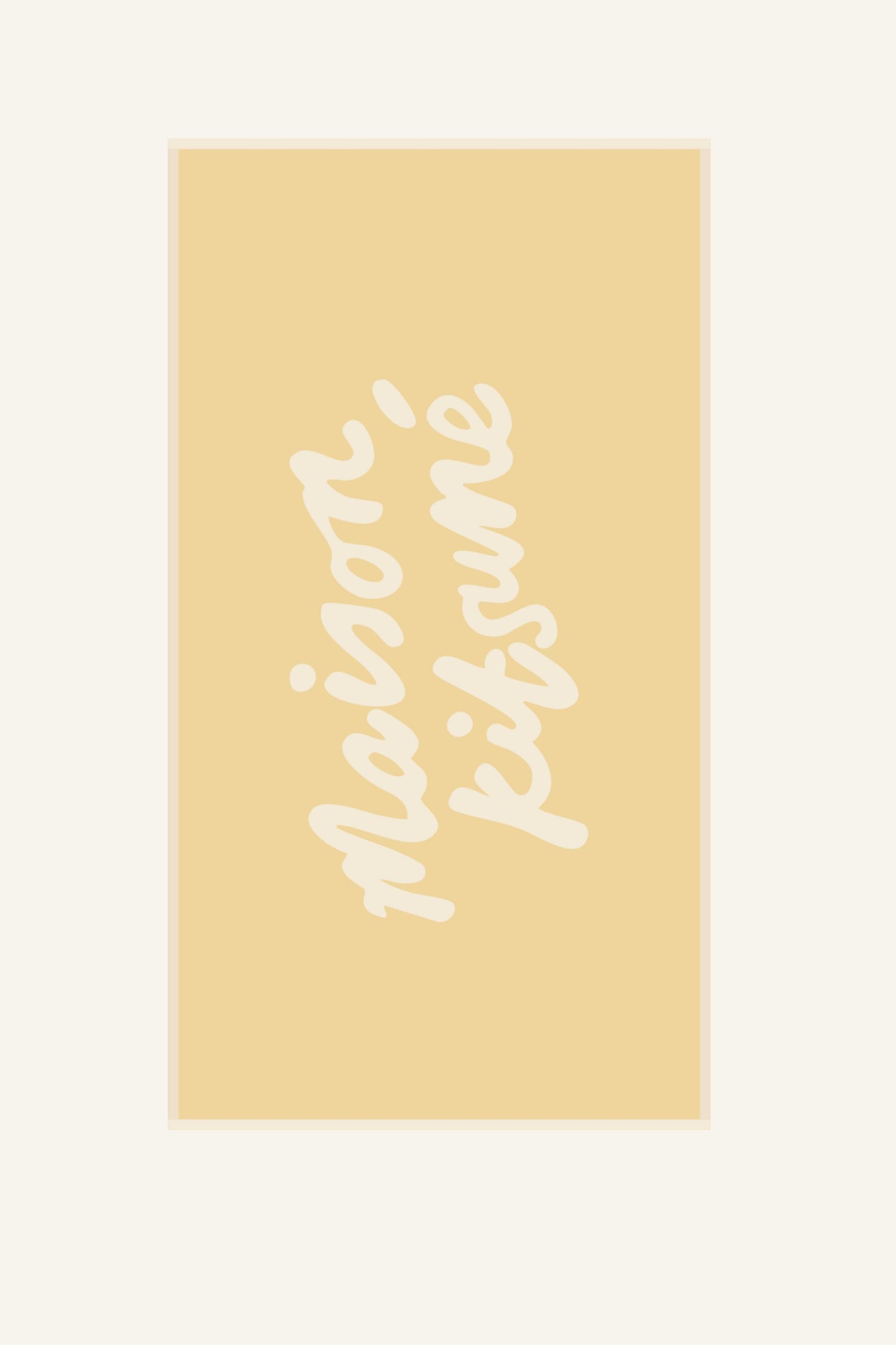 MAISON KITSUNE HANDWRITING TOWEL
