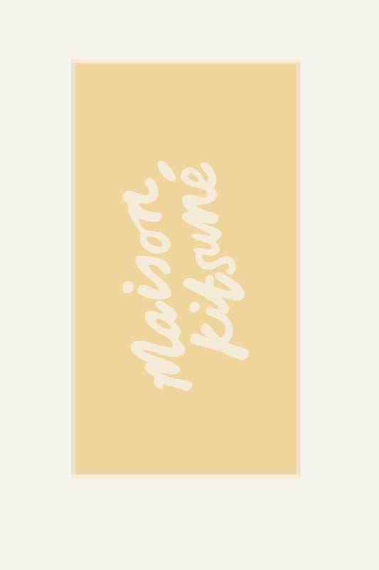 MAISON KITSUNE HANDWRITING TOWEL