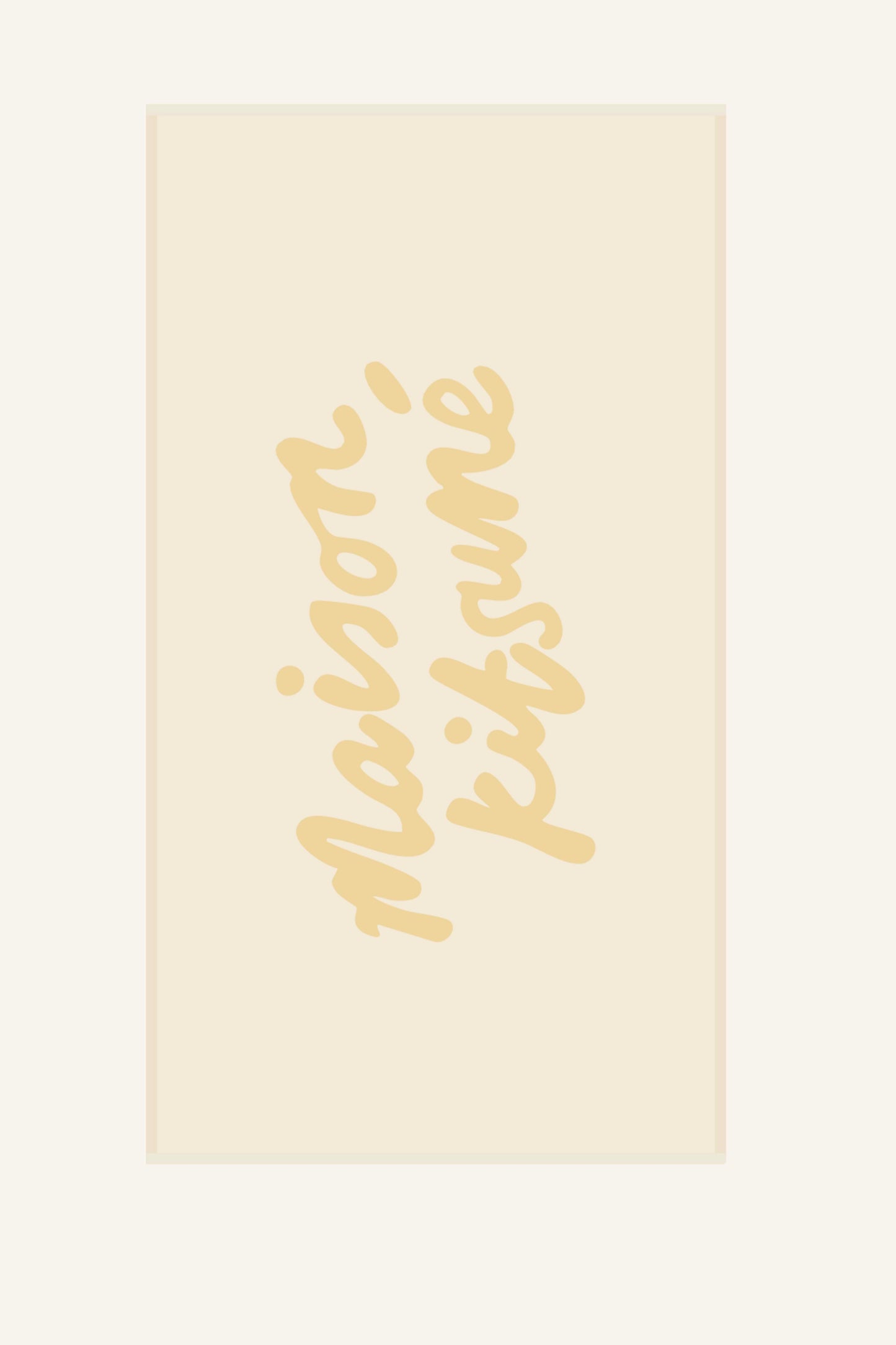 MAISON KITSUNE HANDWRITING TOWEL