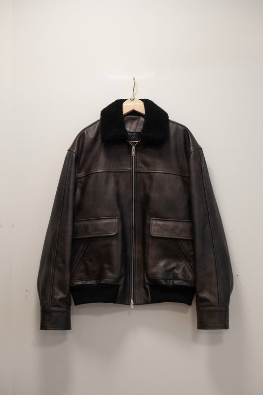 LEATHER BOMBARDIER